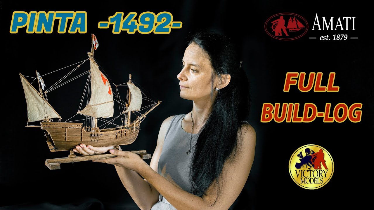 The most charming small ship model which I ever build - caravel Pinta