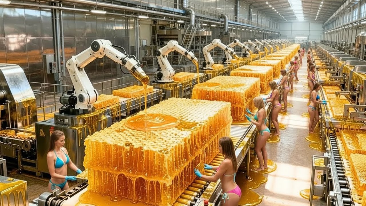 Inside A Factory Managing Billions Of Bees For Honey Production (Full Process)