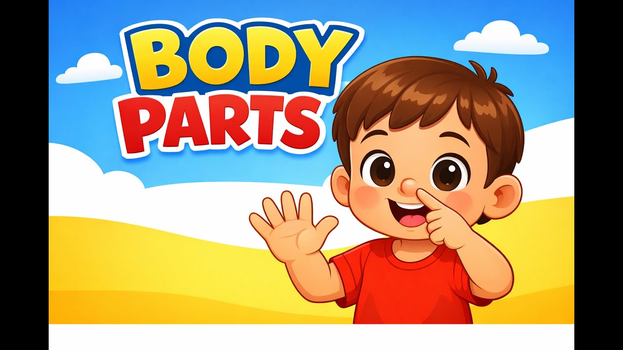 Learn Body Parts for Toddlers | Fun, Colorful & Easy Kids Video
