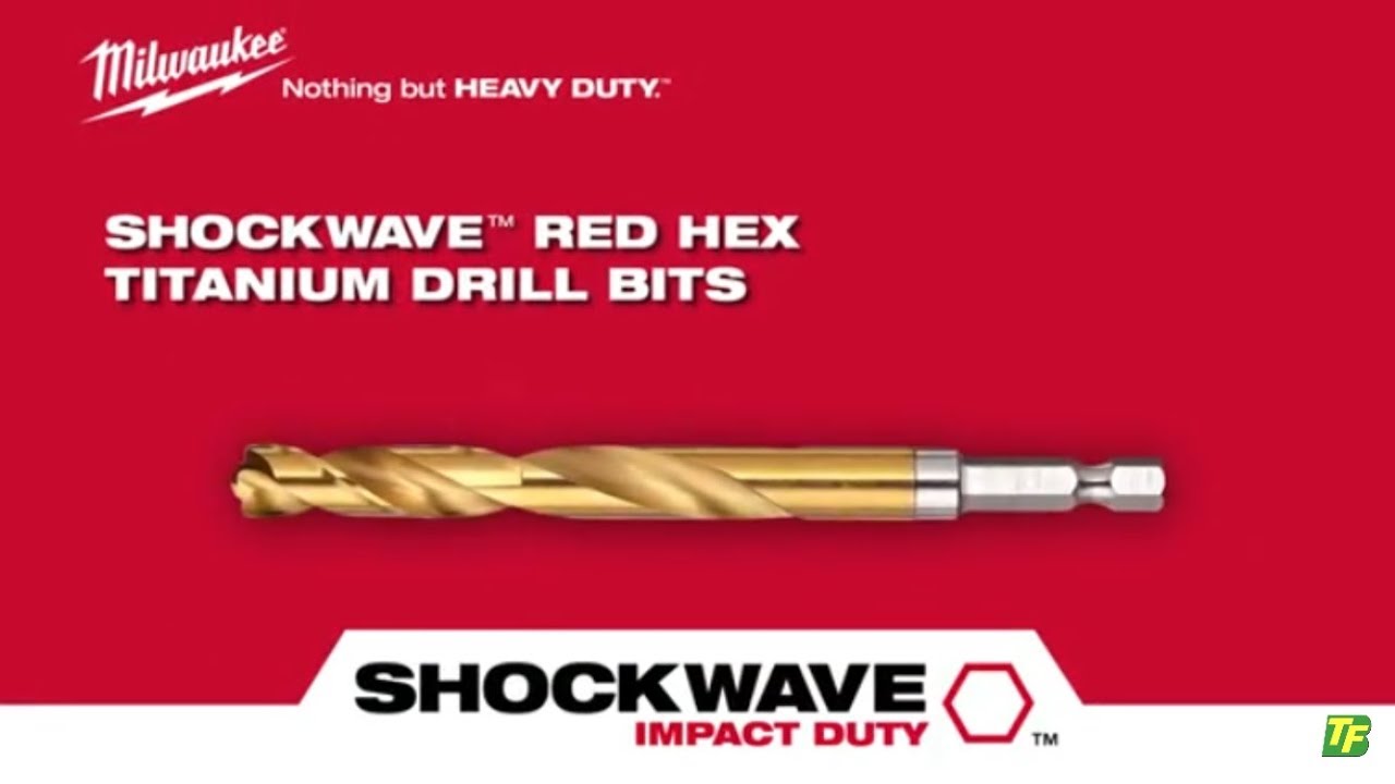 Milwaukee - Shockwave - Red Hex Titanium Drill Bits