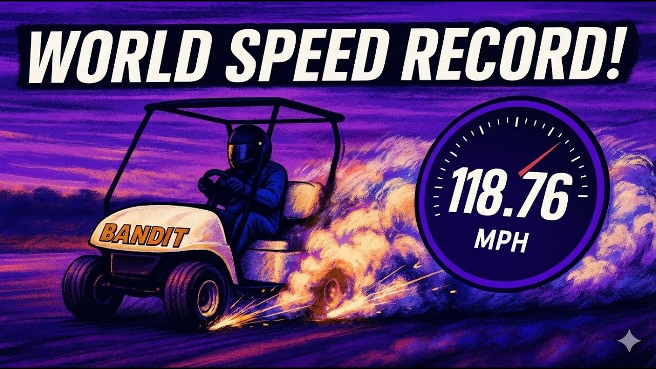 PQ Golf Cart sets World Speed Record @ 118.76 mph