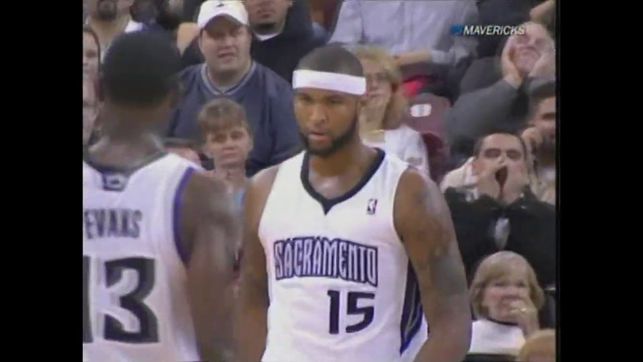 Rookie DeMarcus Cousins 2010 Highlights vs Mavs 17 Pts 11 Rebs 12/4/2010
