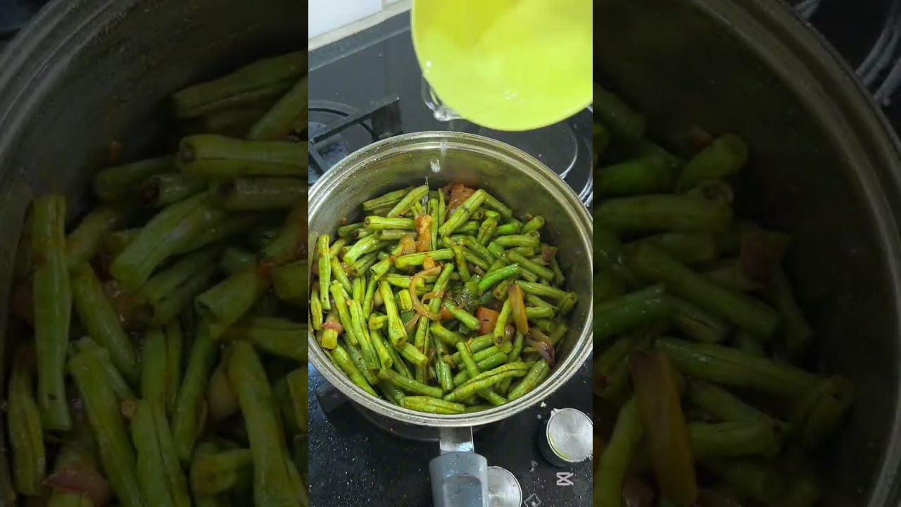 Sri lankan long beans curry #foodblogger #longbeansrecipe #fyp #tamil #srilankanfood  #easyrecipe