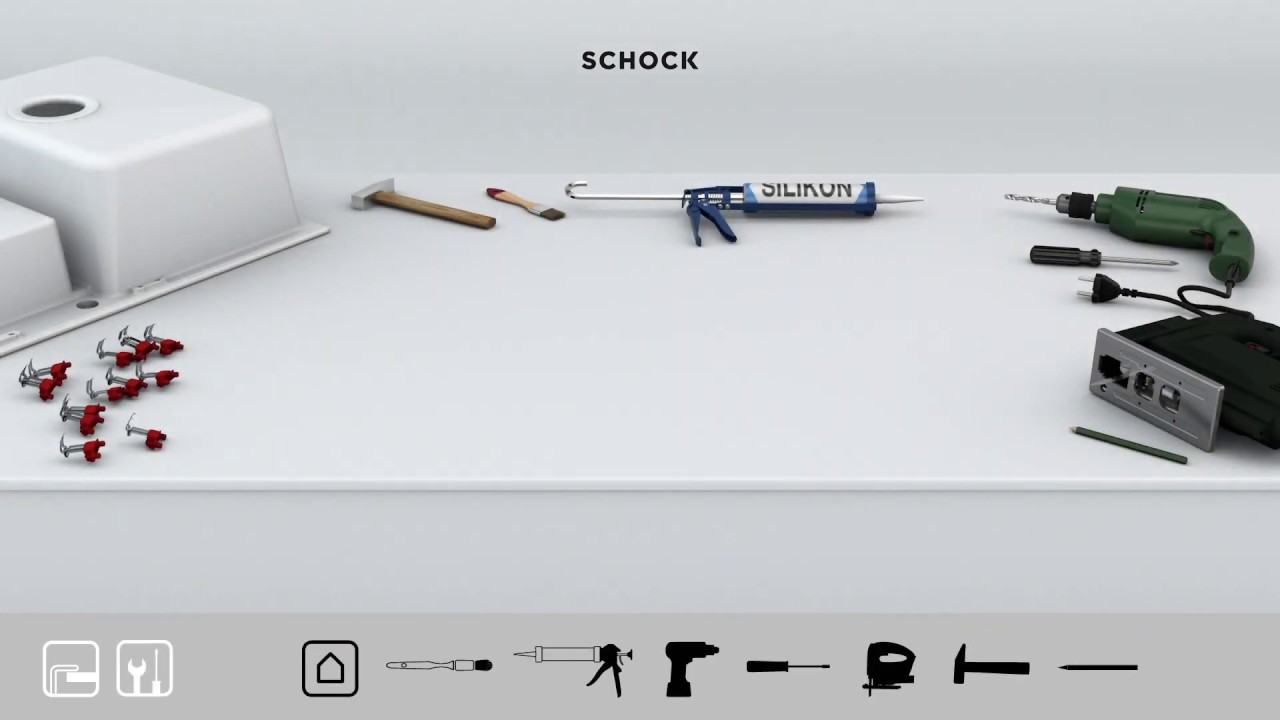 SCHOCK Einbauanleitung Auflage Spüle