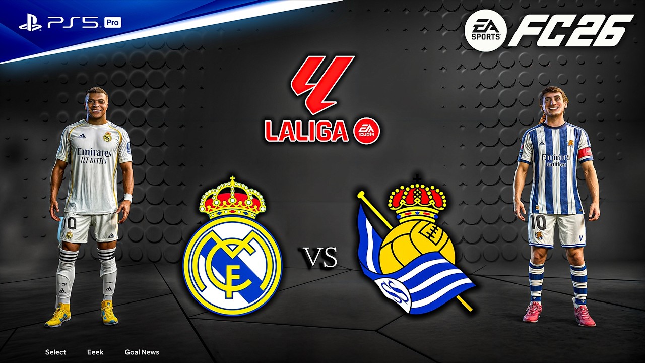 FC 26 - Real Madrid vs. Real Sociedad - La liga 25/26 Full Match | PS5™ Pro [4K60]