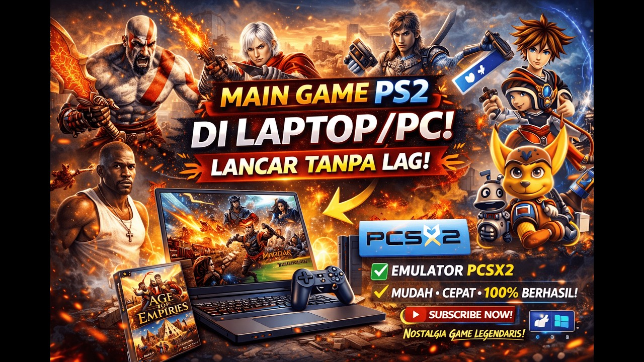 Main Game PS2 di PC TANPA LAG? Ini Setting PCSX2 Terbaik 60FPS Stabil!