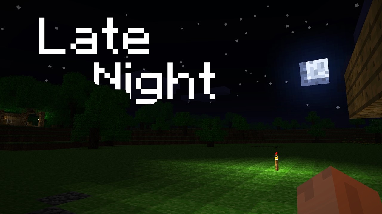 alpha minecraft - relaxing late night gameplay
