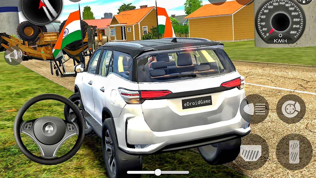 New Indian Cars Simulator 2026: Fortuner Legender Village Drive Gadi Wala Game Car Android Gameplay