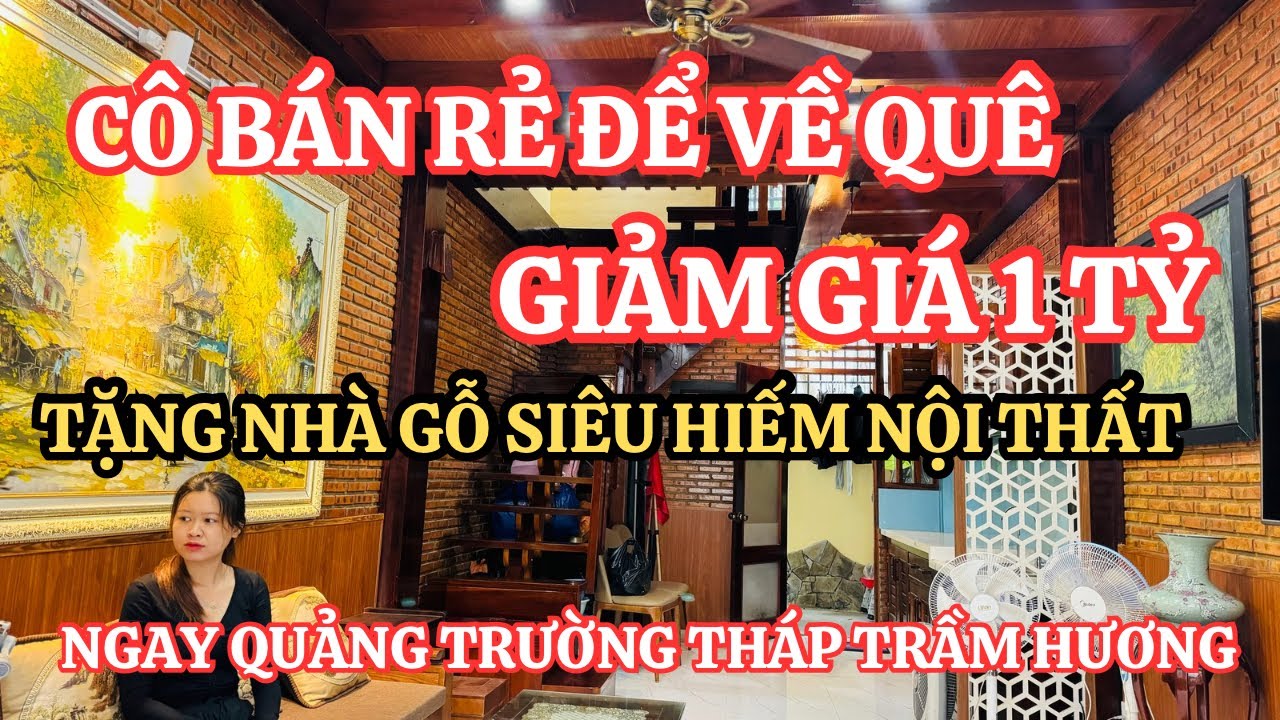 [Đã bán] Cô bán rẻ để về Hà Nội nhà nội thất GỖ HIẾM tại Nha Trang Tặng nội thất| Nhà nha trang