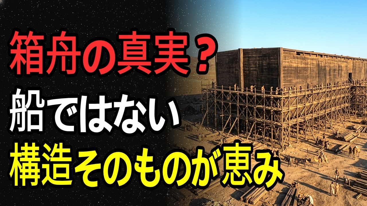 ノアの箱舟は船ではなかった？実際の構造と建造法、聖書が隠してきた驚愕の真実7選