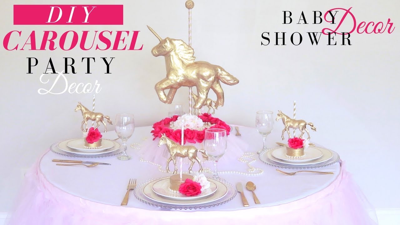Carousel DIY  Party Decorations | DIY Baby Shower Decorations | DIY Birthday Party Decor for Girls