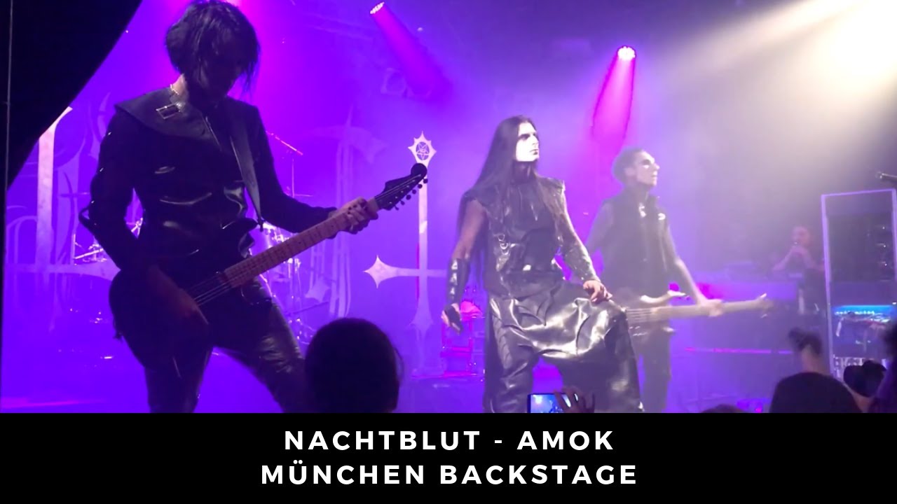 Nachtblut - Amok Live 20.10.17 München/Backstage