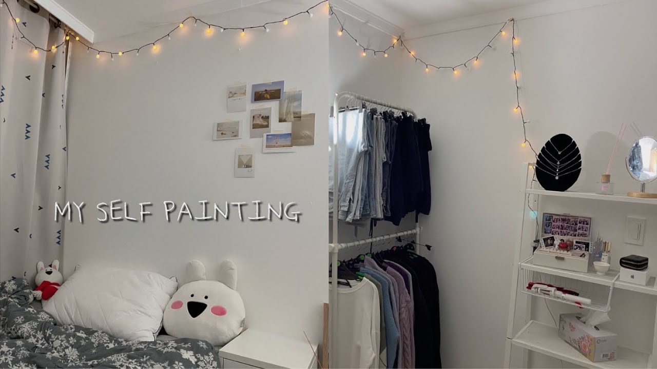 (eng)🏠3평짜리 작은방 셀프인테리어ㅣ페인팅부터 방꾸미기까지✨ㅣ인스타 감성 원목 인테리어