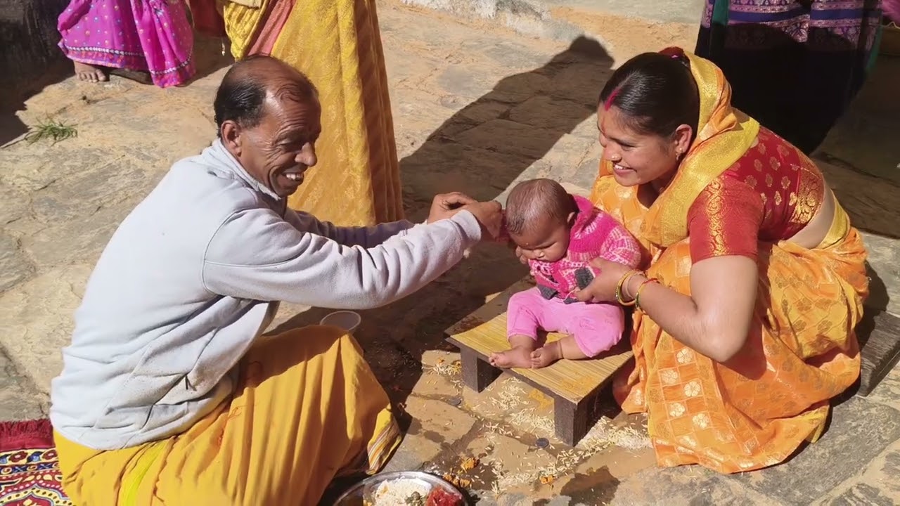 आज हम गए शोभा भूली की बेटी के अन्नप्राशन में 🥰🥰🤗