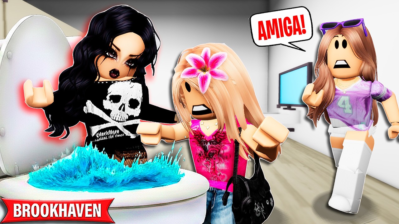 TEM UMA GAROTA VALENTONA NA MINHA SALA | Historinhas Brookhaven Rp Bibi e Lud