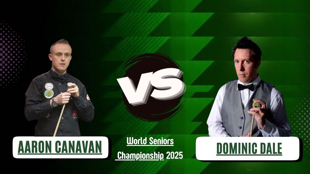 Aaron Canavan vs Dominic Dale | Snooker World Seniors Championship 2025 #snookerft5 #snooker2025