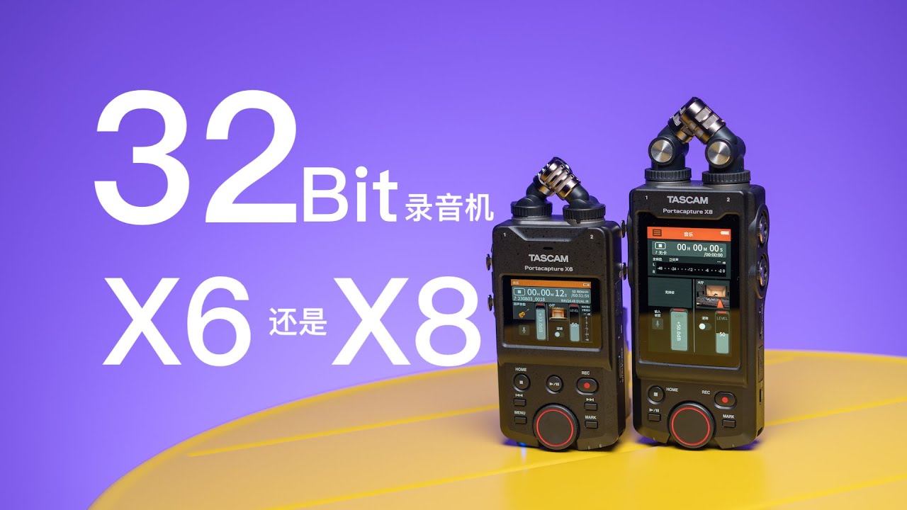 32Bit浮点录音机选哪台？TASCAM X6还是X8【赵君日记Vlog179】4K