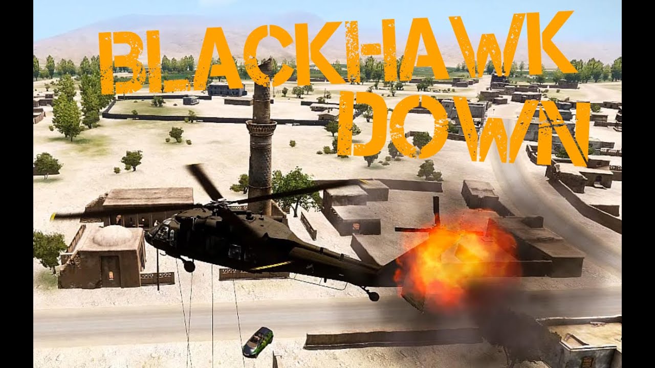 Arma 3 - BLACKHAWK DOWN HELICOPTER CRASH