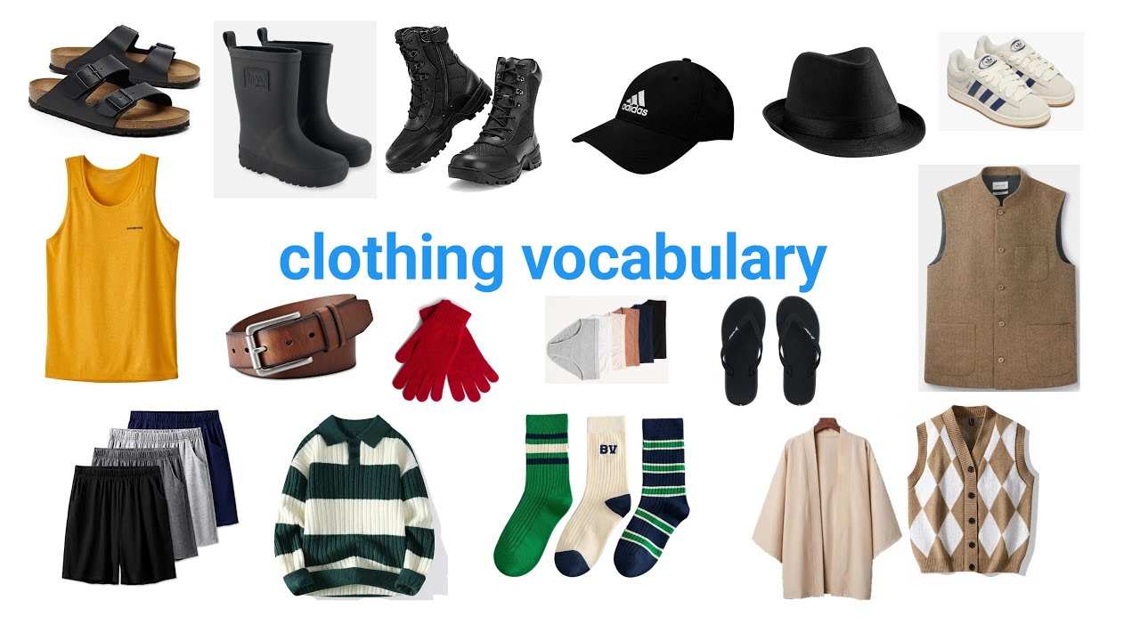 Complete English Clothing Vocabulary with Example Sentences #english #education #clothes #viralvideo