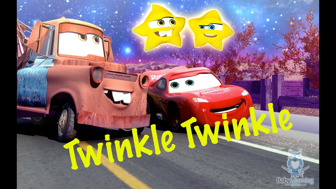 Funny McQueen 🚗 and Mater Toys from CARS Sing Twinkle Twinkle Little Star | Kids Nursery Rhymes