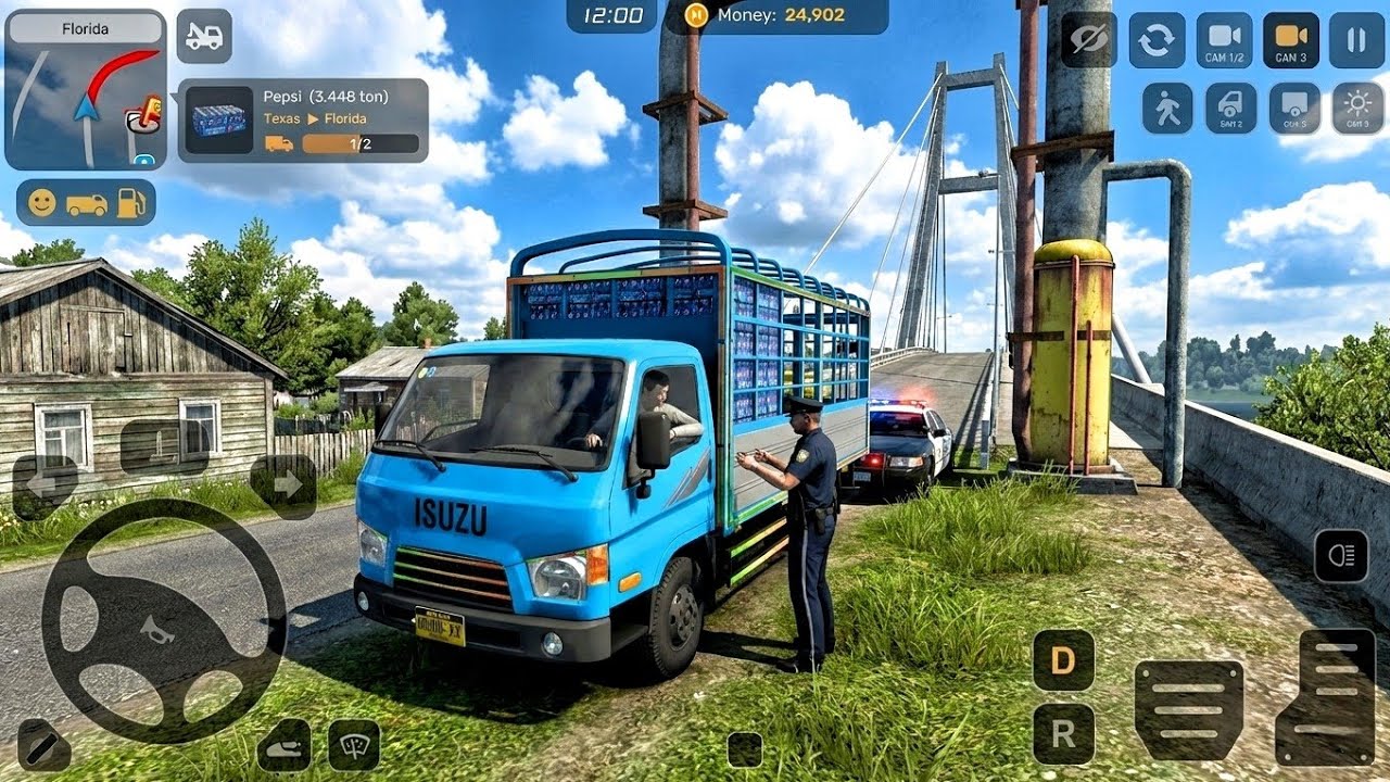 🚛Mini truck Simulator Vietnam gameplay✅Great graphics✨ Delivering Pepsi in City Locations🌦