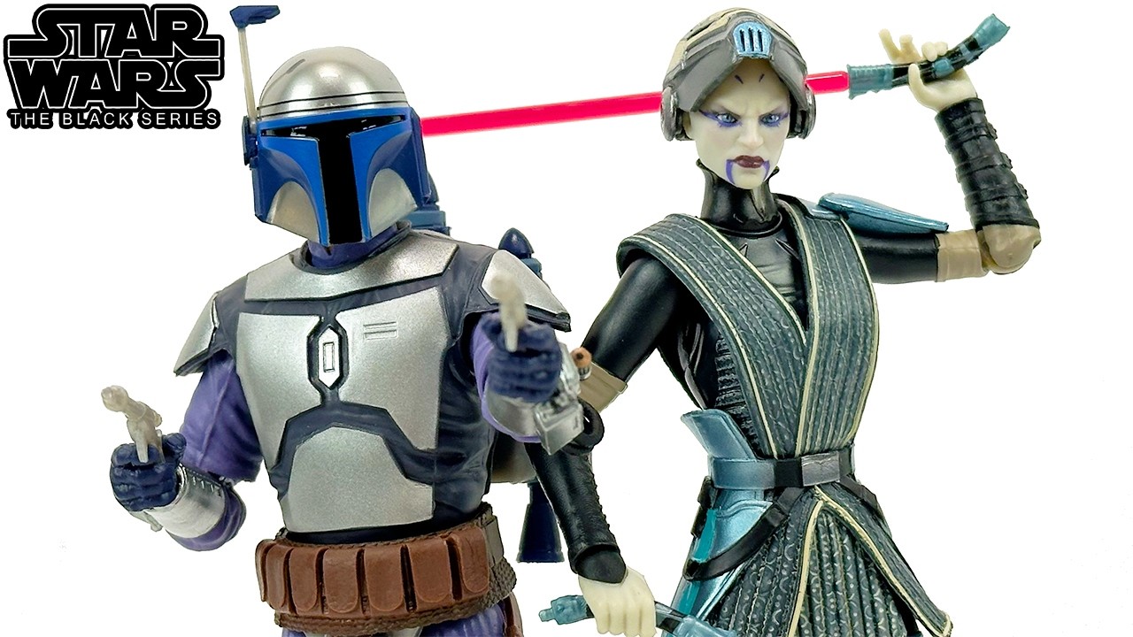Star Wars Black Series Jango Fett & Asajj Ventress Review!