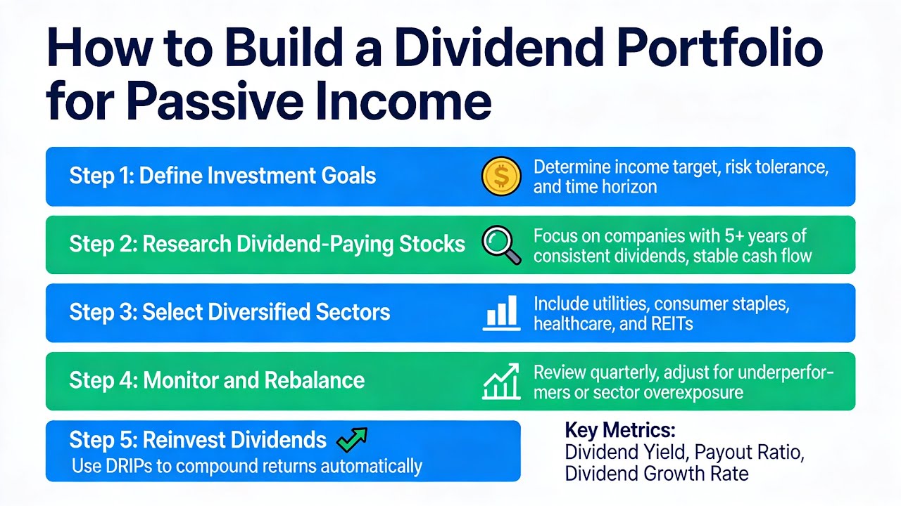 How to Build a Dividend Portfolio for Passive Income (13 Minutes)