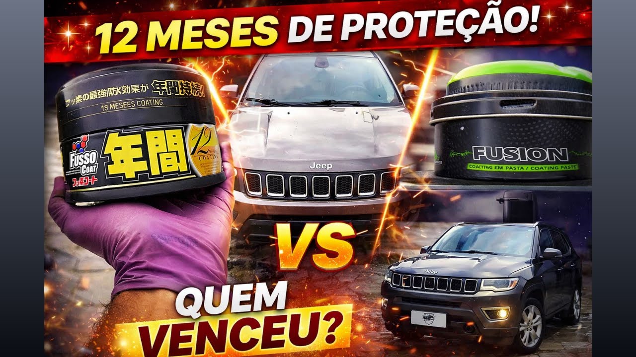 🚗✨ FUSSO COAT SOFT99 vs FUSION PROTELIN | Qual Cera Aguenta 12 MESES de VERDADE?