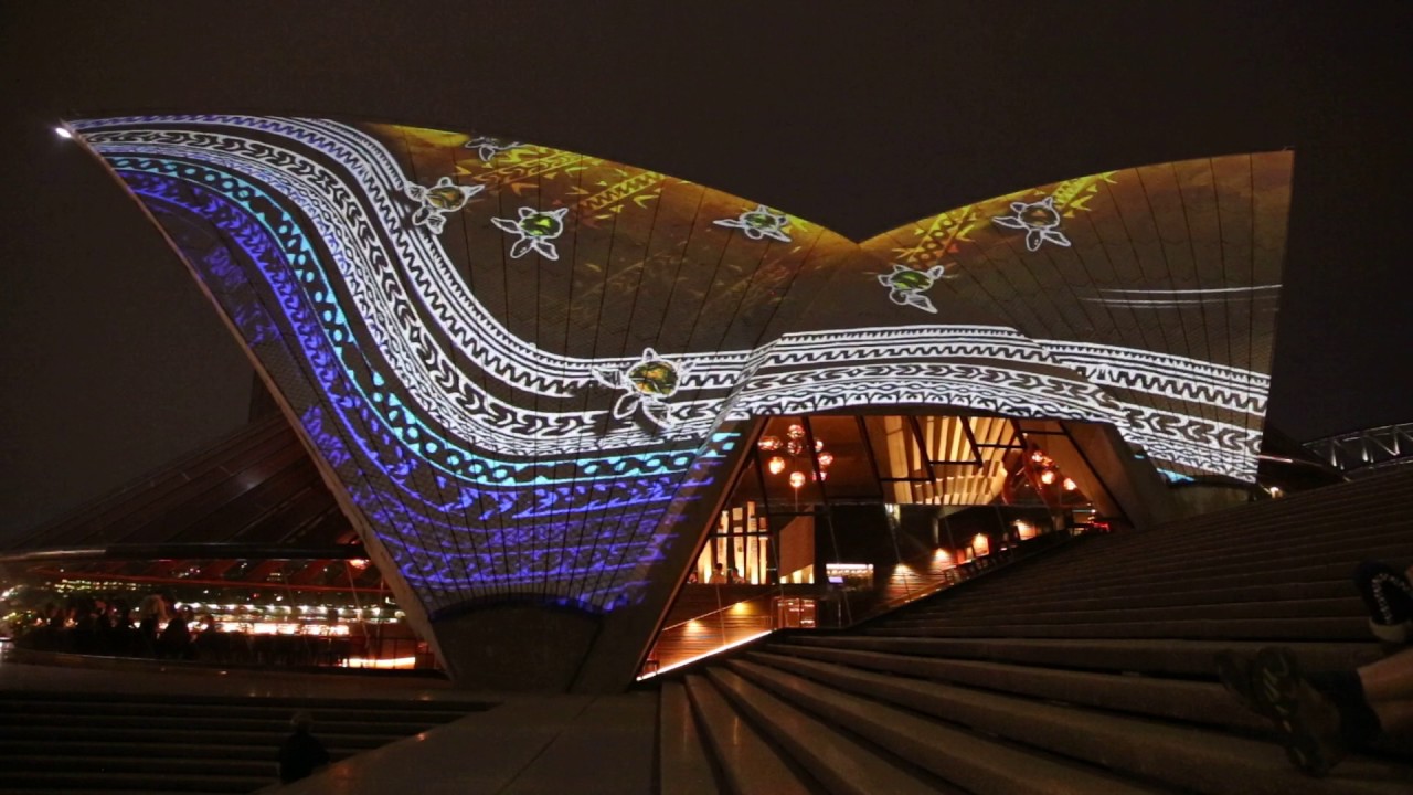 Badu Gili Light Show at Sydney Opera House