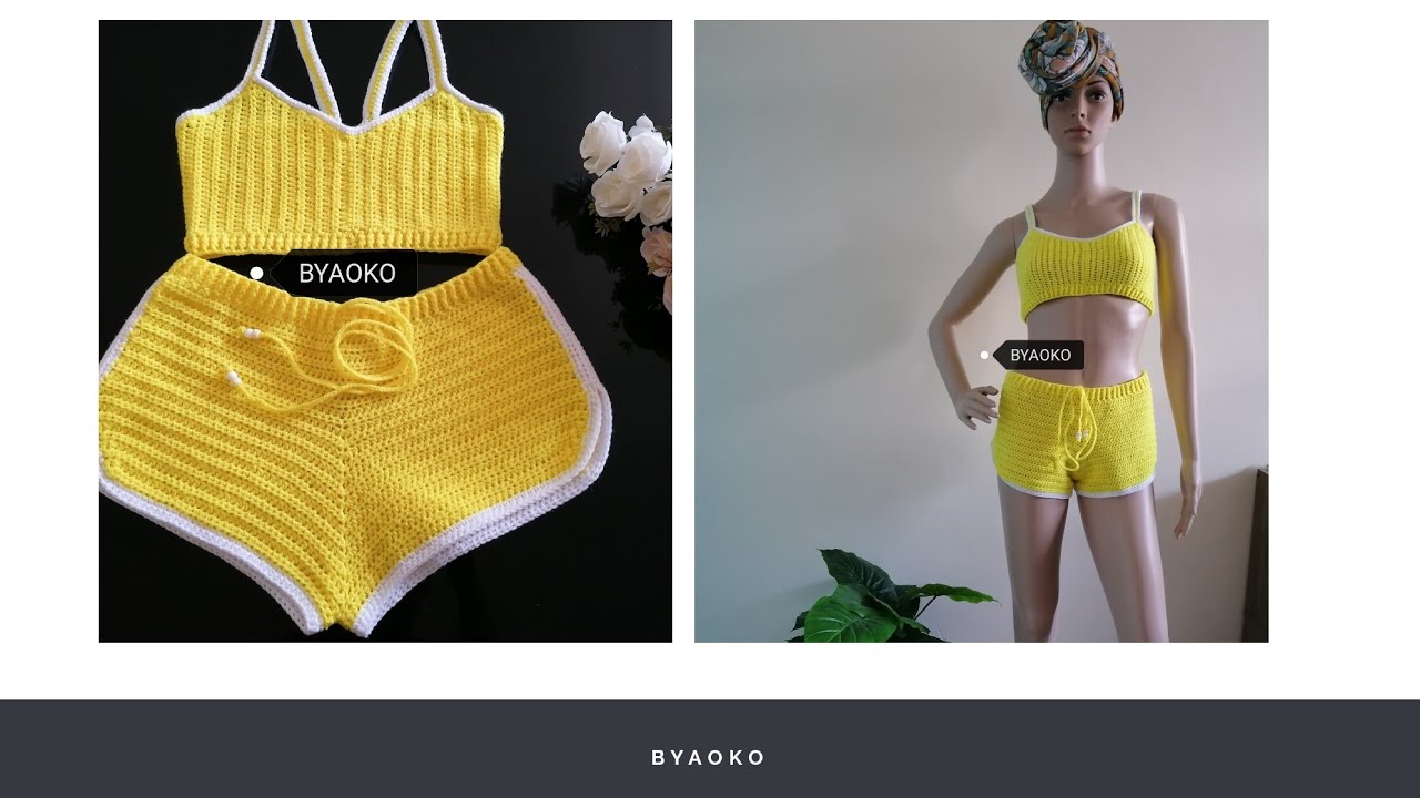 How to crochet  top | crochet sporty crop top