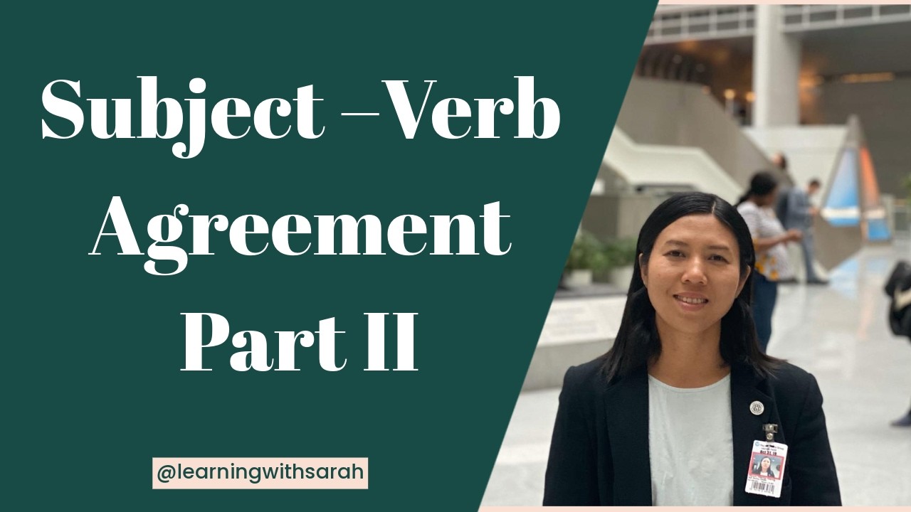 Subject verb agreement