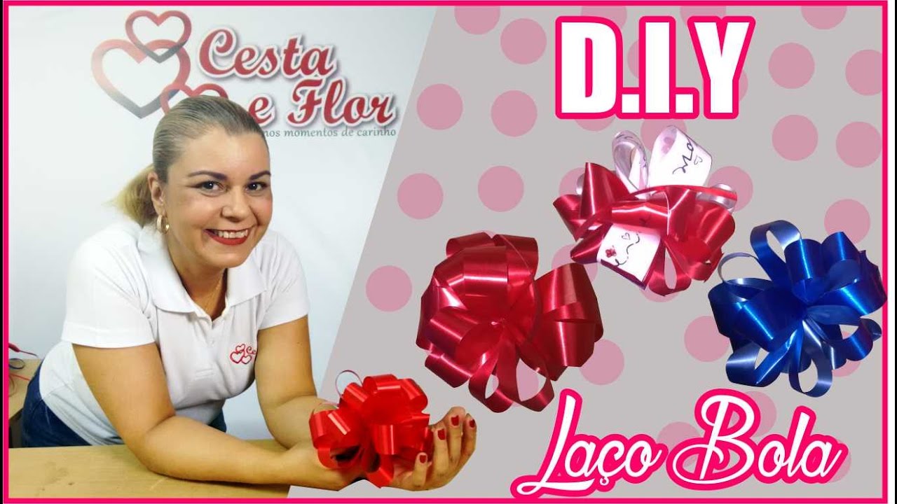 DIY - Como Fazer Laço Bola - Floricultura