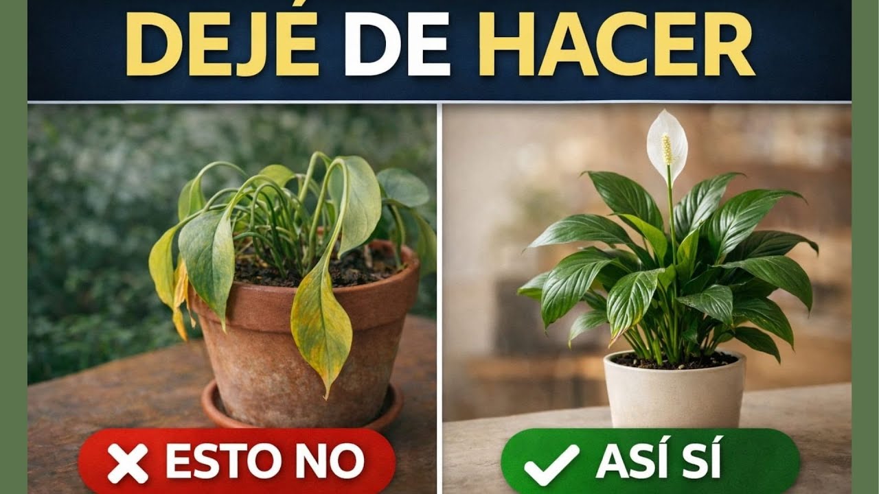 👉¿Tus plantas tienen hojas amarillas, marrones o se ven caídas y sin fuerza?