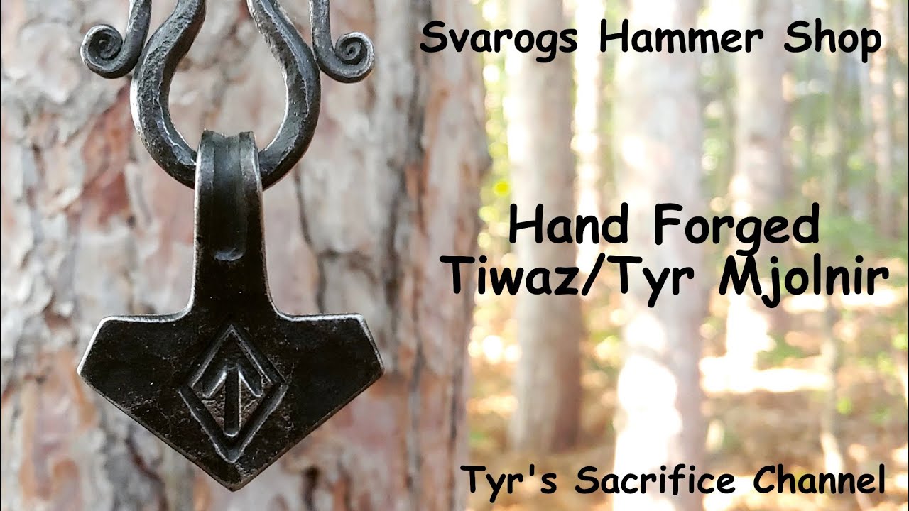 Tyr Mjolnir by Svarogs Hammer Shop (Etsy)