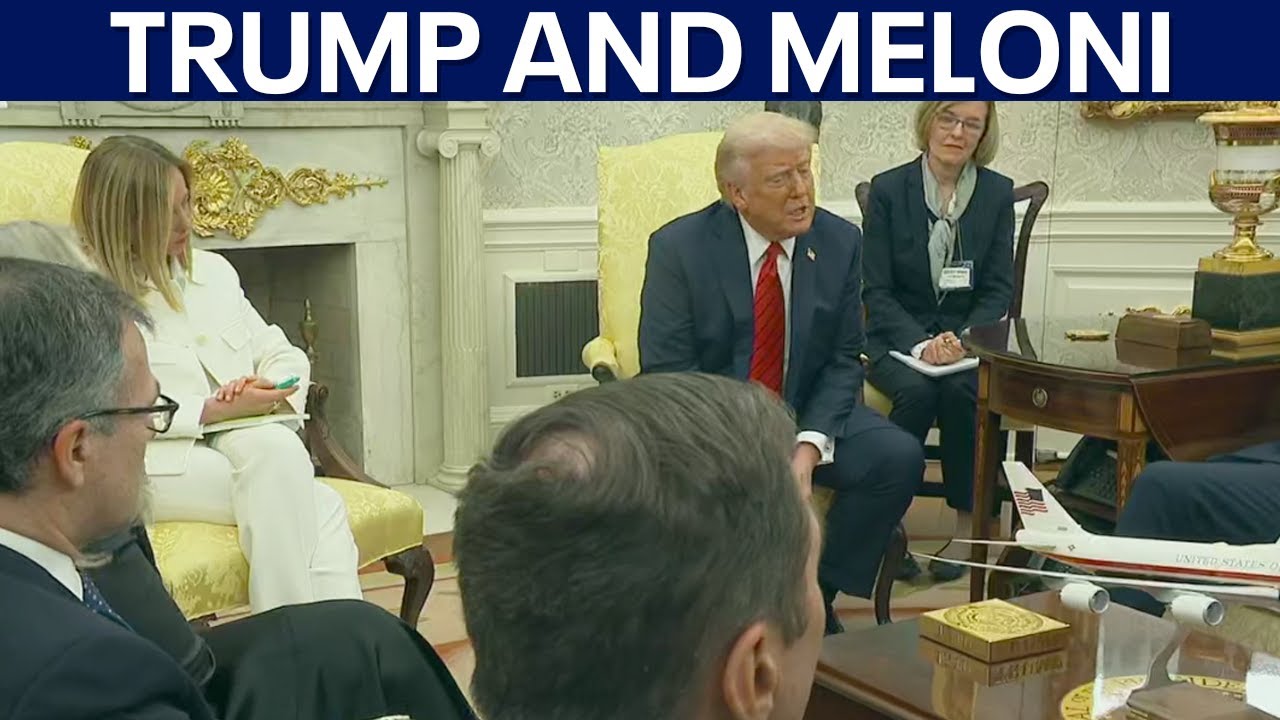 FULL: President Donald Trump hosts Bilateral meeting with Italian Prime Minister Giorgia Meloni