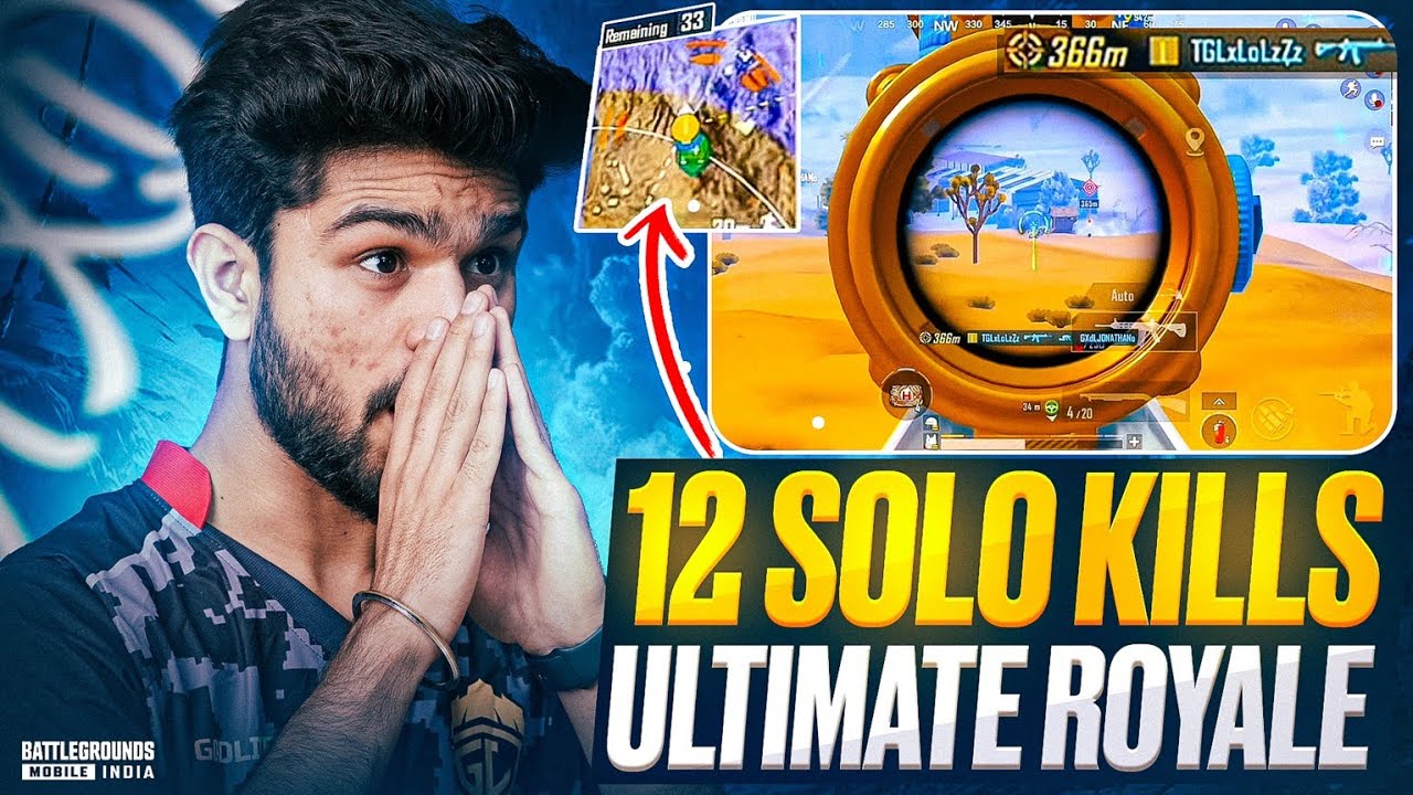 12 SOLO KILLS IN INTENSE ULTIMATE ROYALE LOBBY | GodL LoLzZz