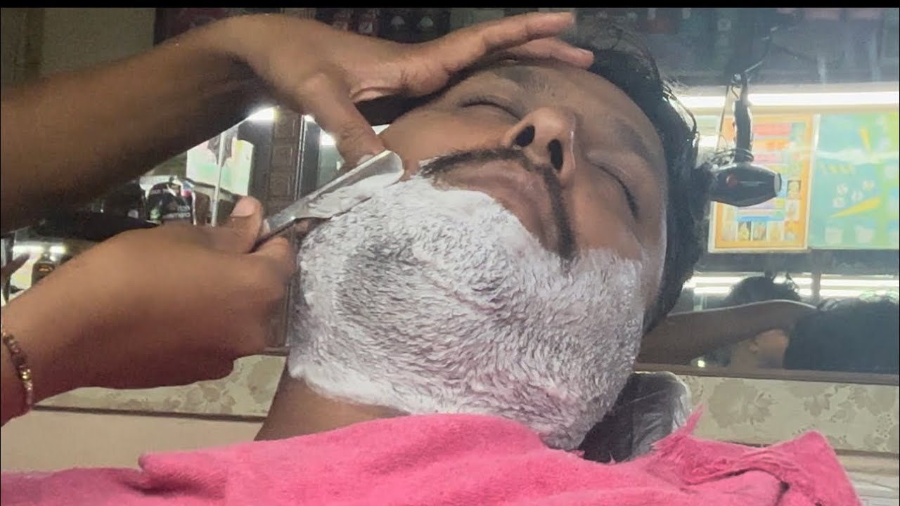 ASMR Face Shaving By BHIMA BARBER | ASMRBarber Clean Shave | BHIMA Barber Shaving BeardShaving