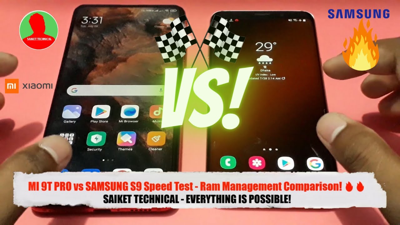 MI 9T PRO vs SAMSUNG S9 Speed Test - Ram Management Comparison! 🔥🔥🔥