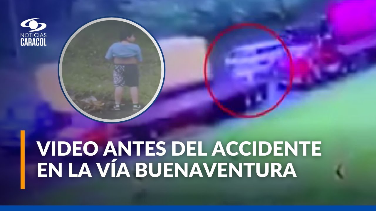 Impactante video antes del fatal accidente en la vía Buga–Buenaventura: pareja de esposos murió