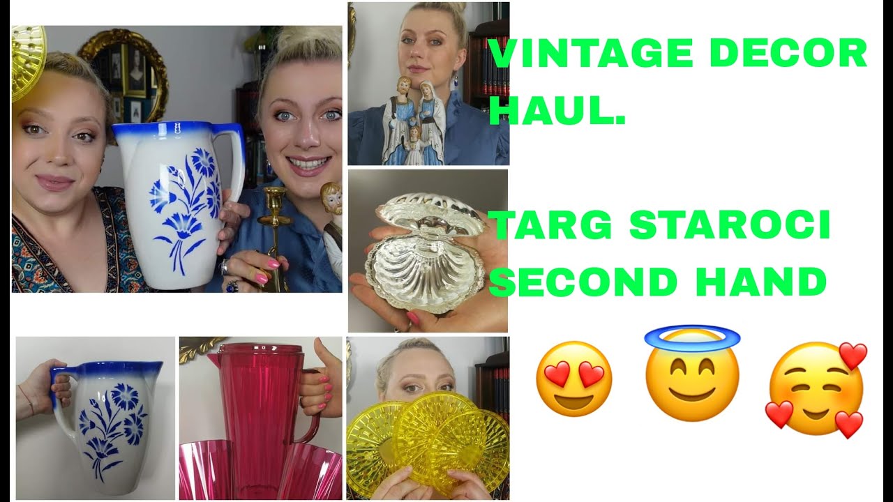 🌺 VINTAGE HOME DECOR HAUL | PEREŁKI DO DOMU Z DRUGIEJ RĘKI | TARG STAROCI, SECOND HAND, RETRO