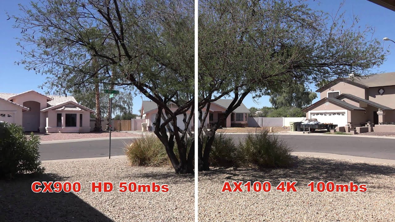 Sony CX900 vs Sony AX100  4K Video Version