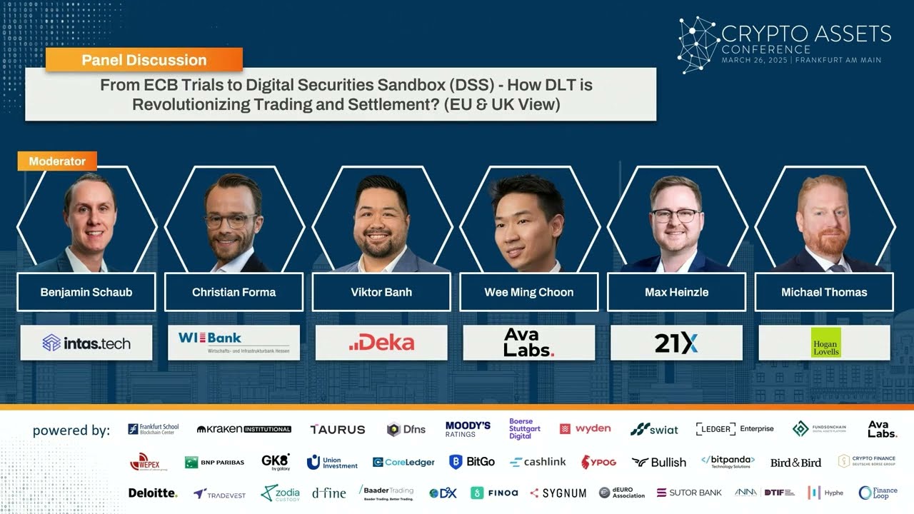 CAC25A - From ECB Trials to DSS: How DLT is Revolutionizing Trading and Settlement? (Panel)