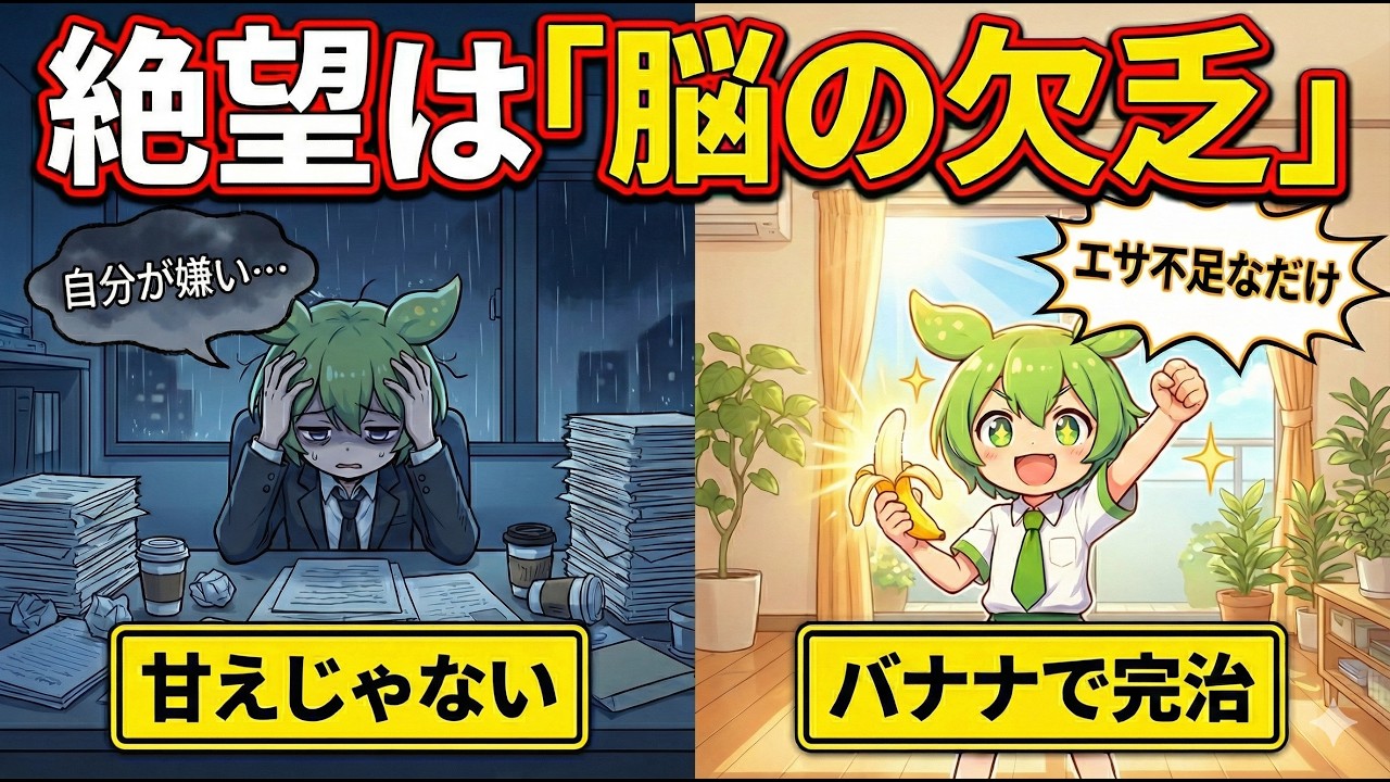 【警告】その朝の絶望、性格ではありません。「脳の欠乏症」です。コンビニ飯でメンタルを強制回復する物理ハック【ずんだもん＆ゆっくり解説】