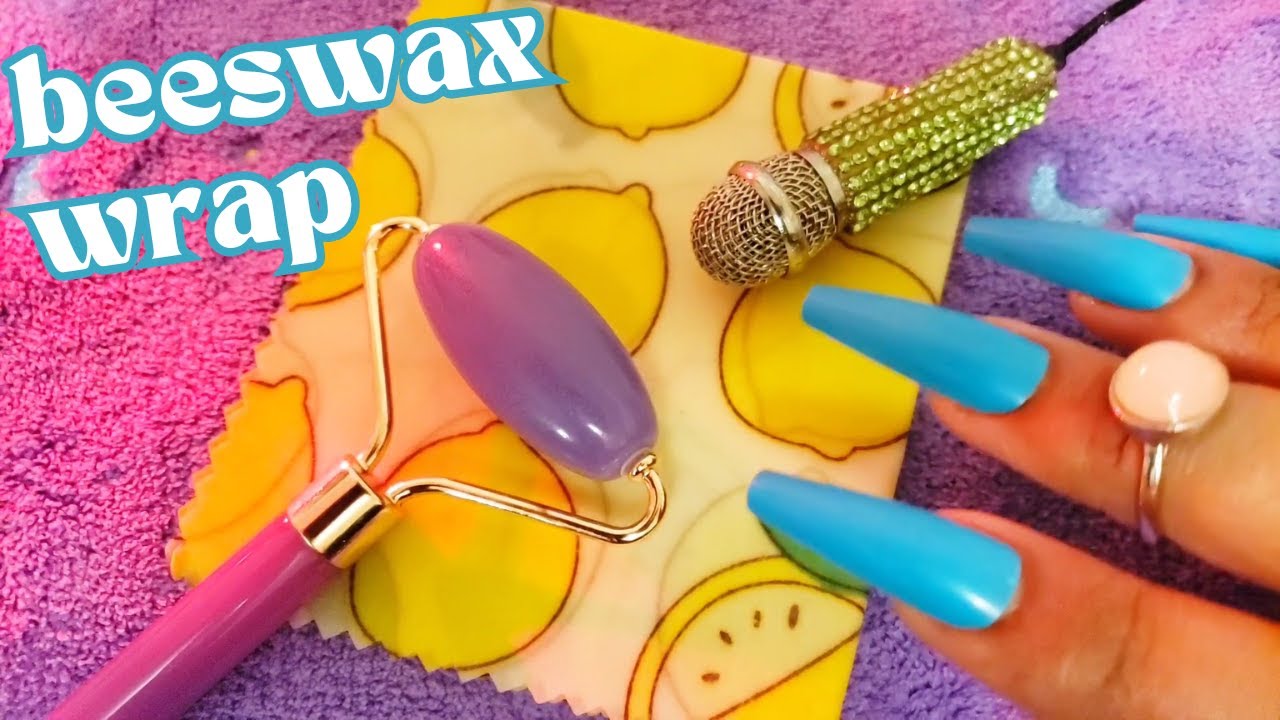 Beeswax Wrap Tapping ASMR Beeswax Wrap Scratching