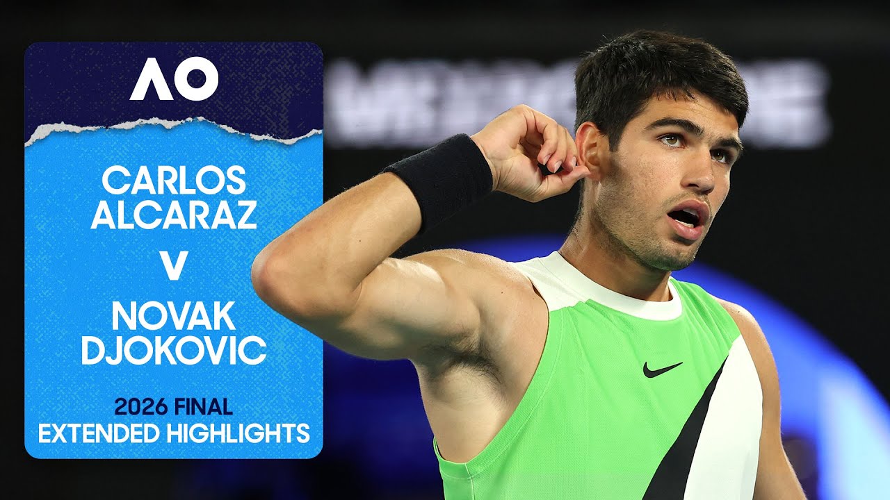 Carlos Alcaraz v Novak Djokovic Extended Highlights | Australian Open 2026 Final