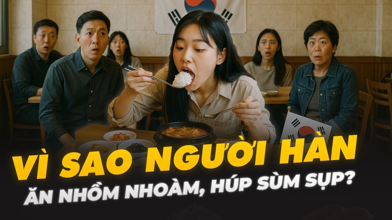 VÌ SAO NGƯỜI HÀN ĂN NHỒM NHOÀM, HÚP SÙM SỤP?