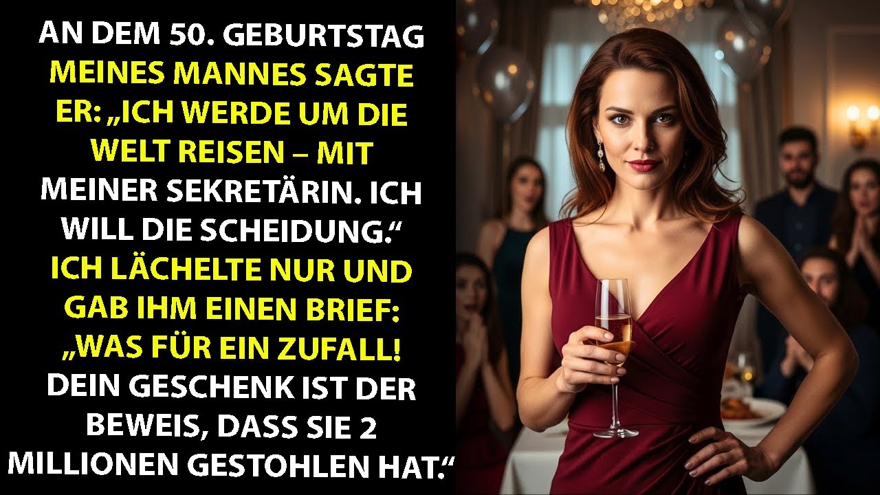 An seinem 50. Geburtstag ersetzte er mich durch seine Sekretärin – ich hatte das perfekte Geschenk.