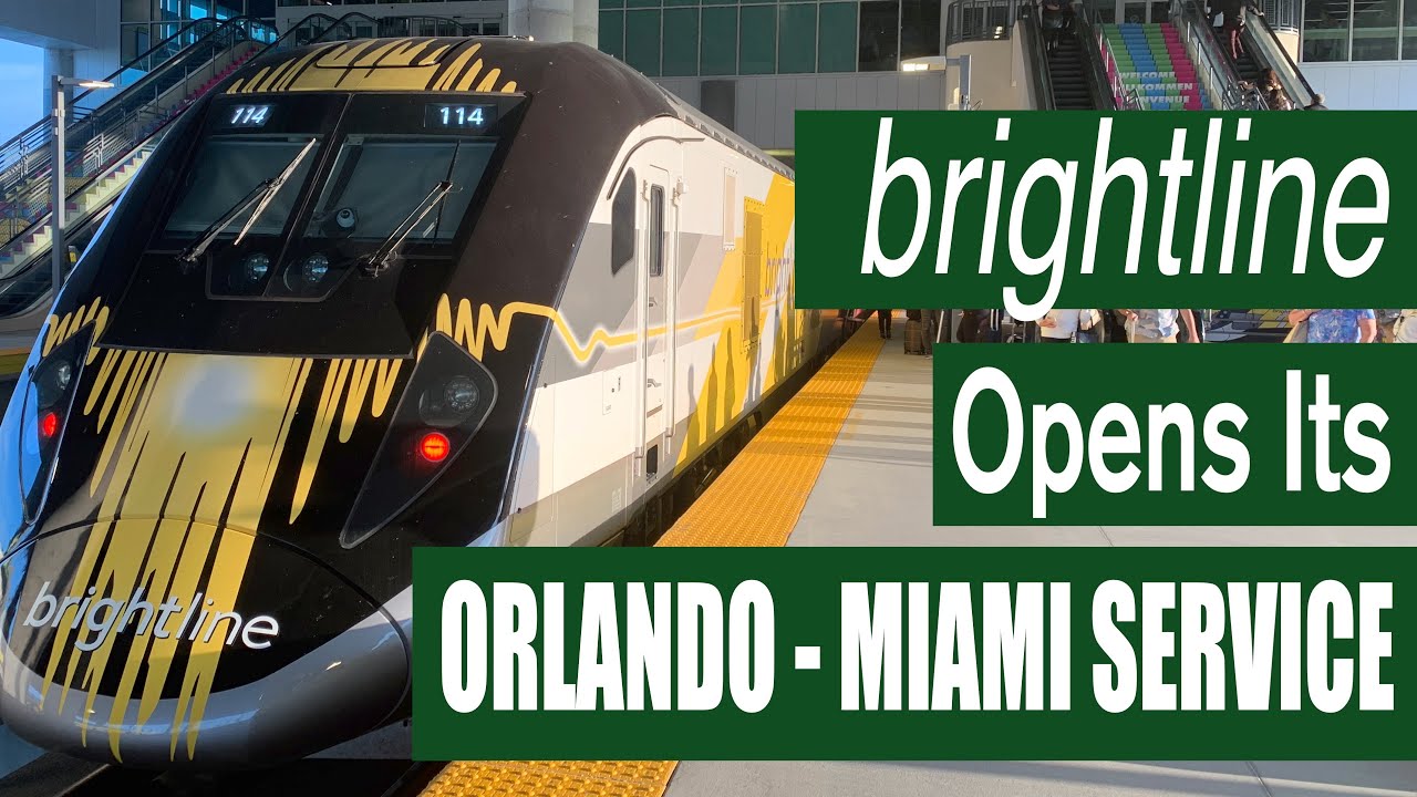 Открытие линии Brightline Orlando to Miami