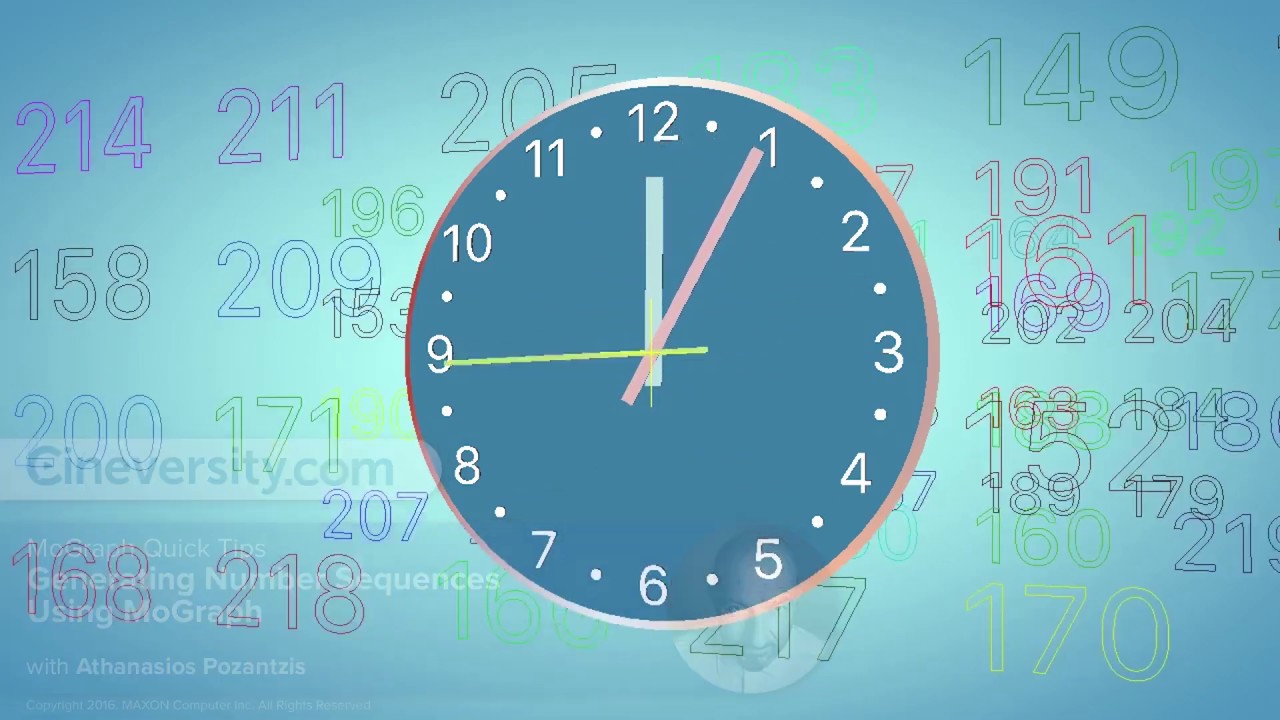 Generating Number Sequences Using MoGraph in Cinema 4D