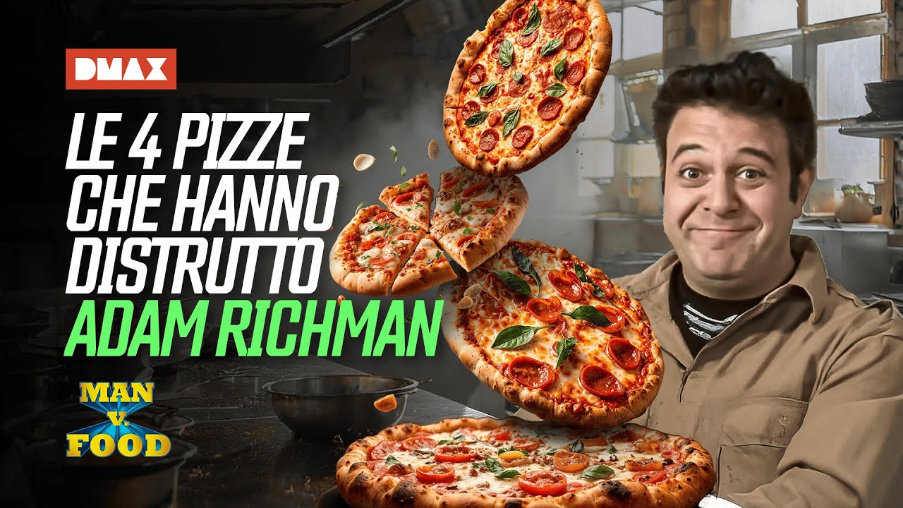 La classifica delle 4 pizze che hanno distrutto Adam Richman | MAN vs FOOD COMPILATION